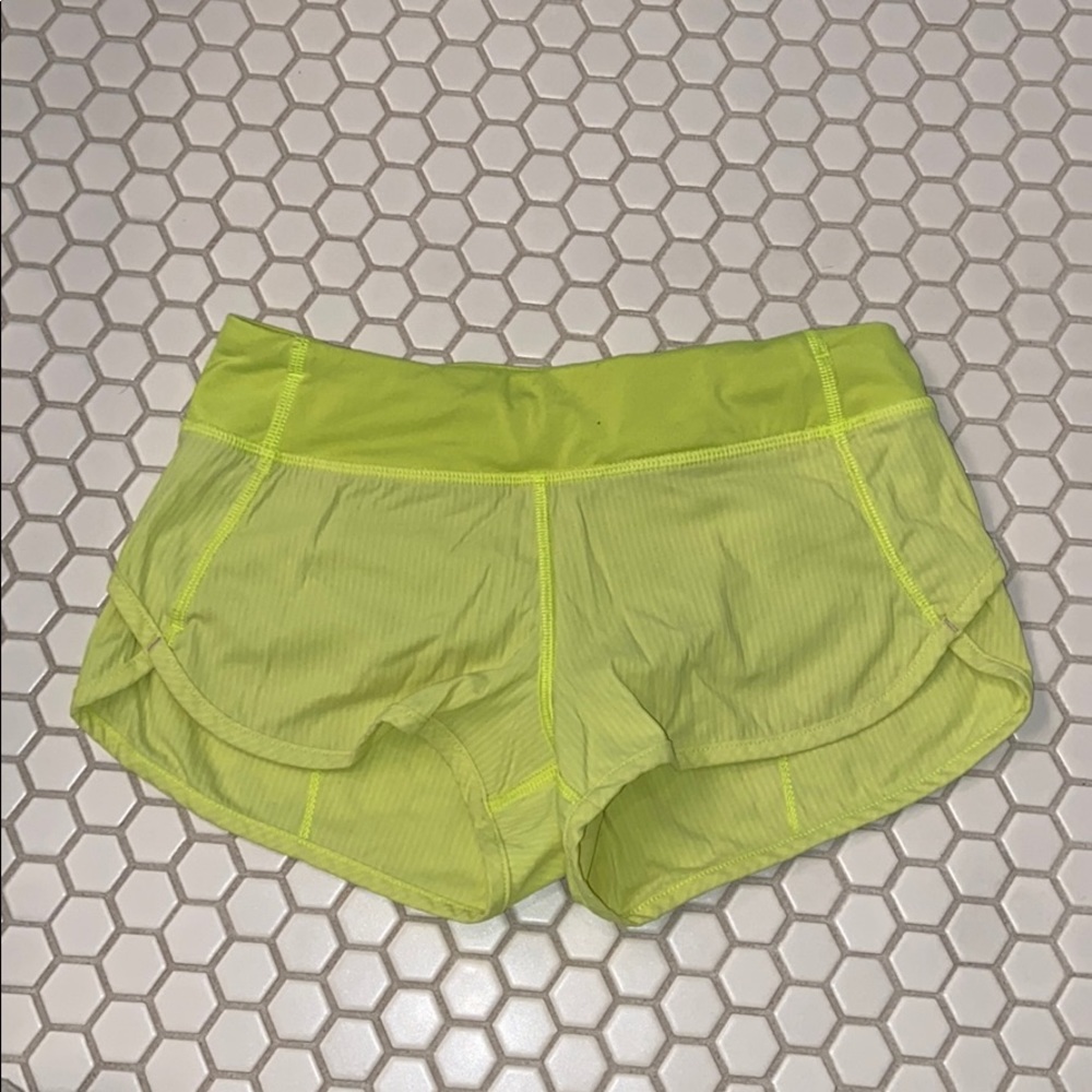 Neon yellow ivivva shorts